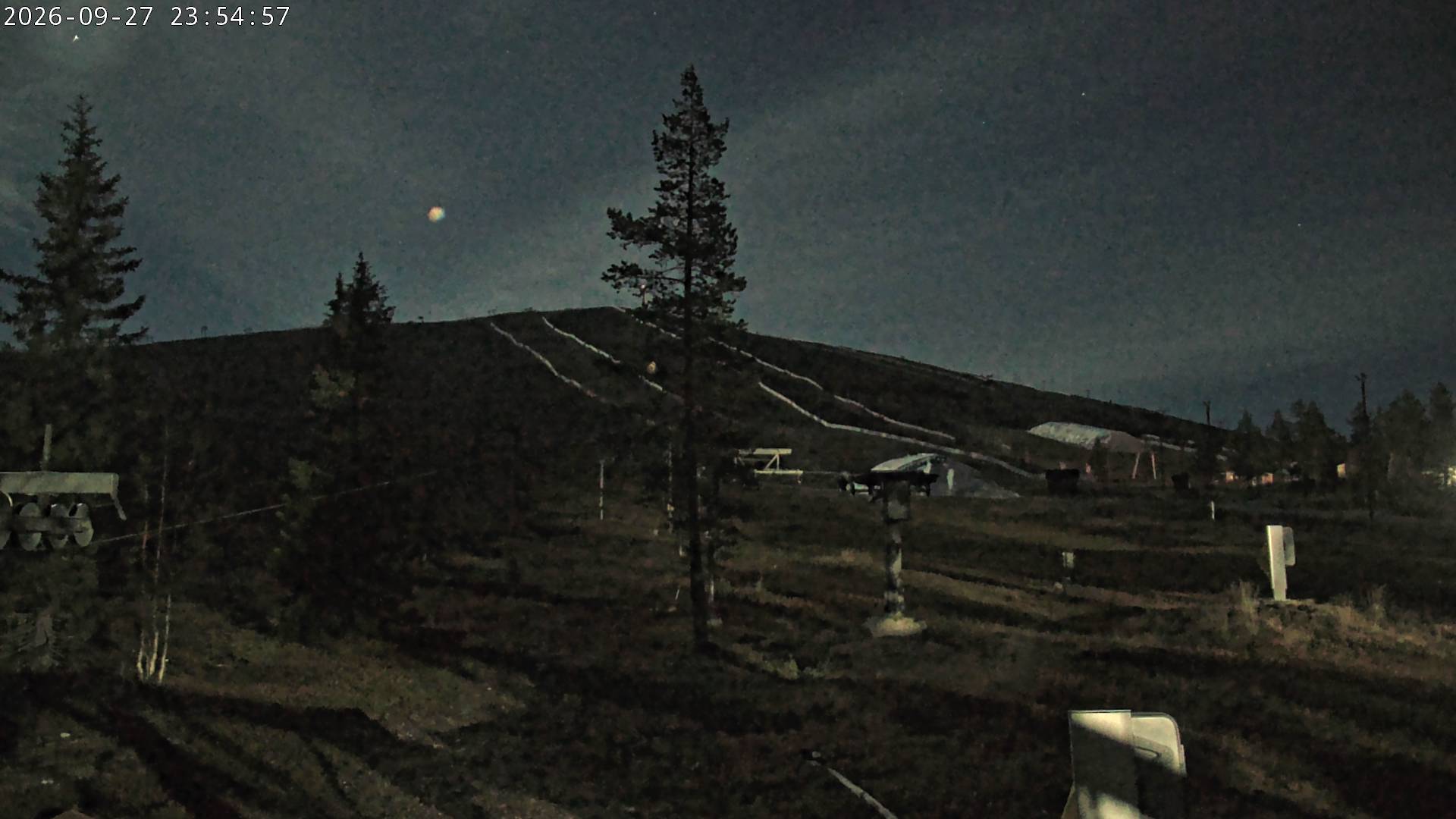 Ylläs Ski Centre North snow cam captured at 27 September 2026 at 11:55 pm GMT+3