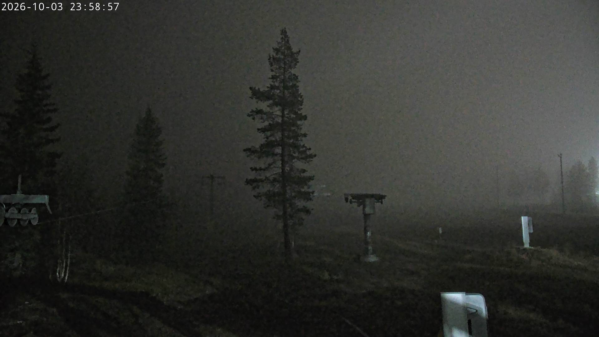 Ylläs Ski Centre North snow cam captured at 3 October 2026 at 11:59 pm GMT+3