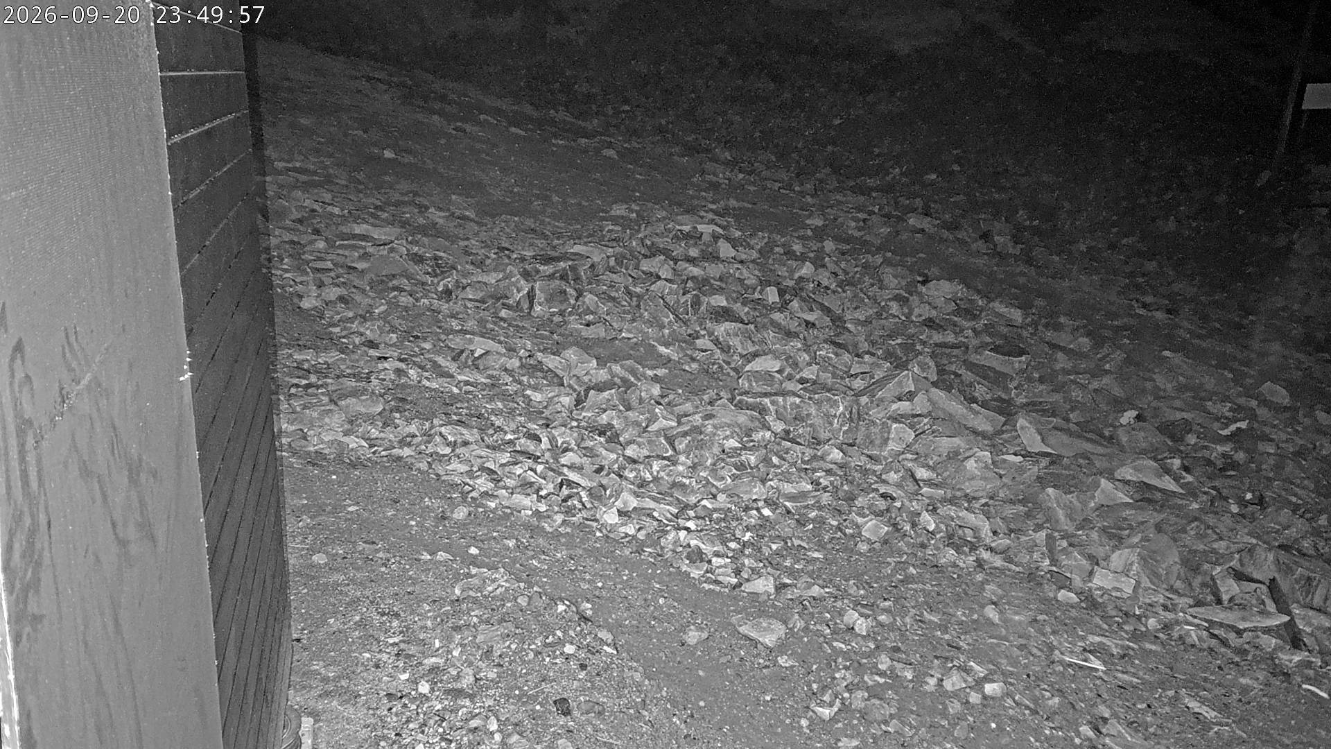 Ylläs Varkaankuru North snow cam captured at 20 September 2026 at 11:50 pm GMT+3