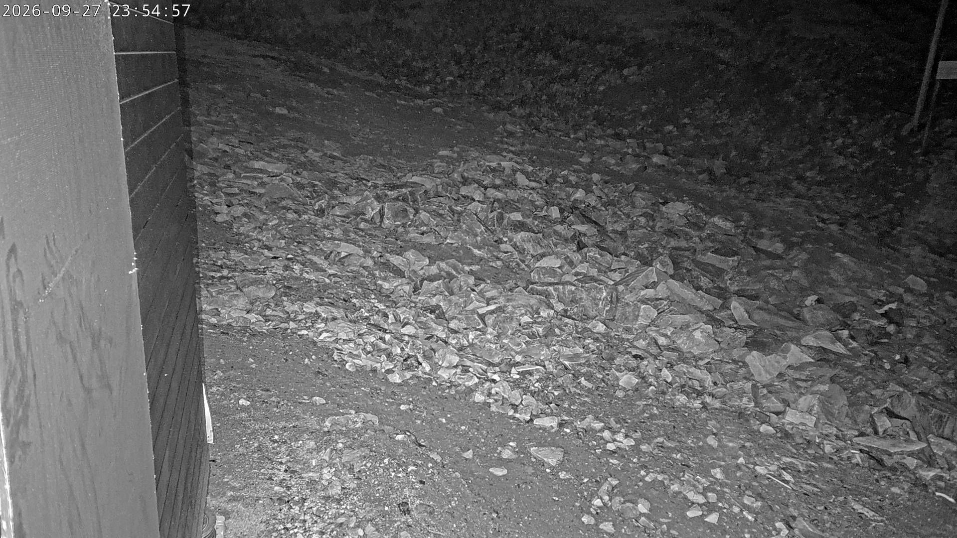 Ylläs Varkaankuru North snow cam captured at 27 September 2026 at 11:55 pm GMT+3