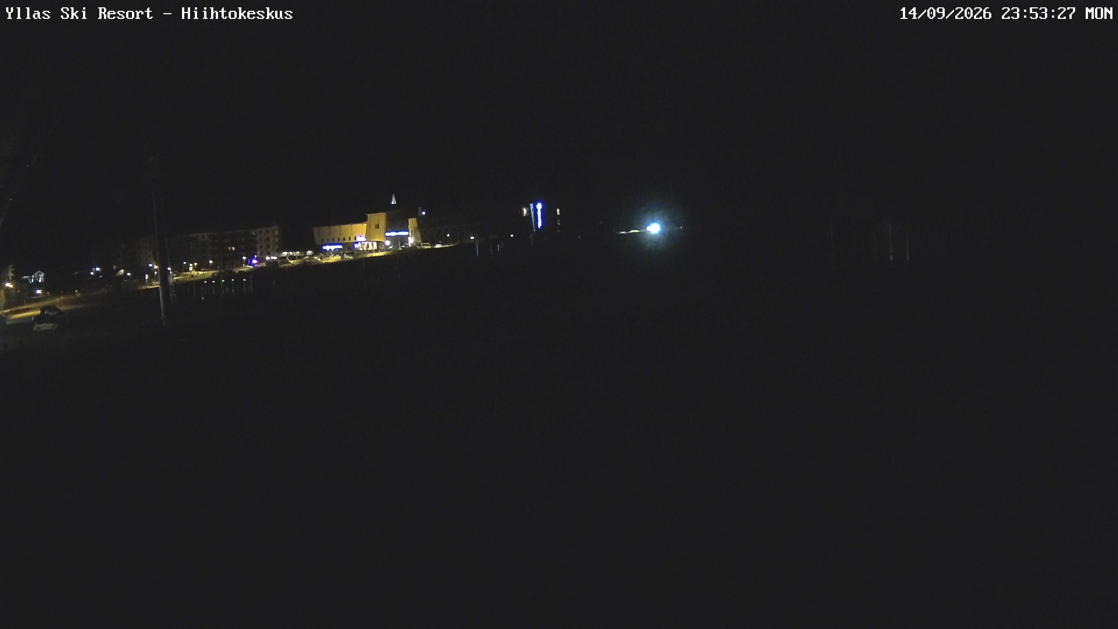 Ylläs Ski Centre South snow cam captured at 14 September 2026 at 11:57 pm GMT+3