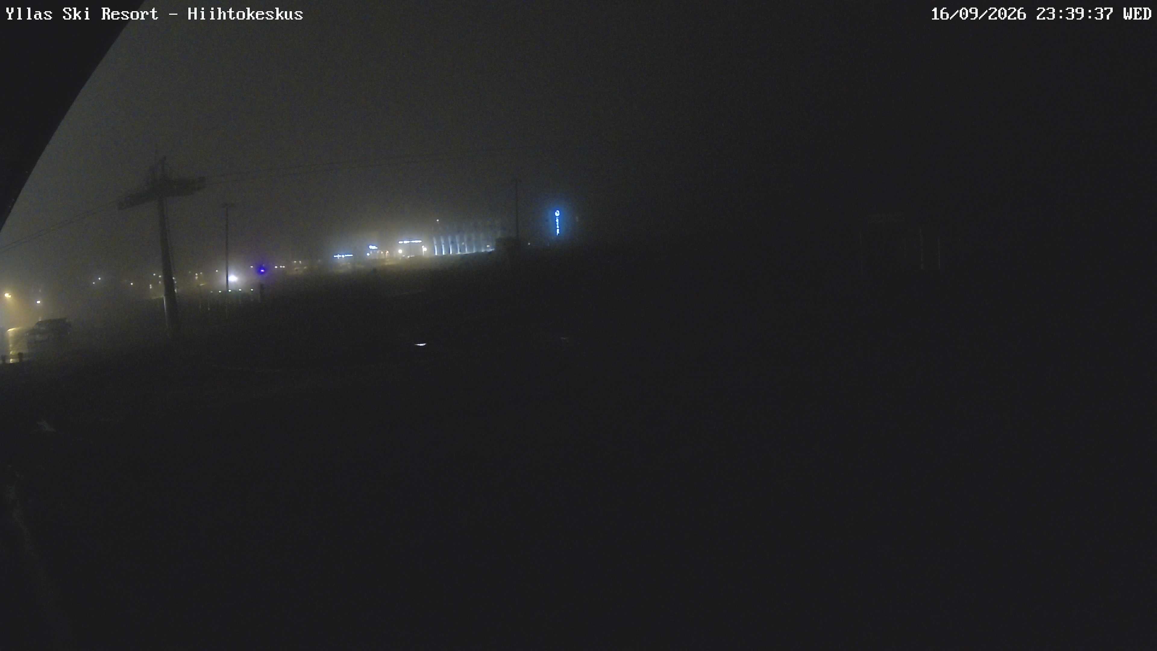 Ylläs Ski Centre South snow cam captured at 16 September 2026 at 11:48 pm GMT+3