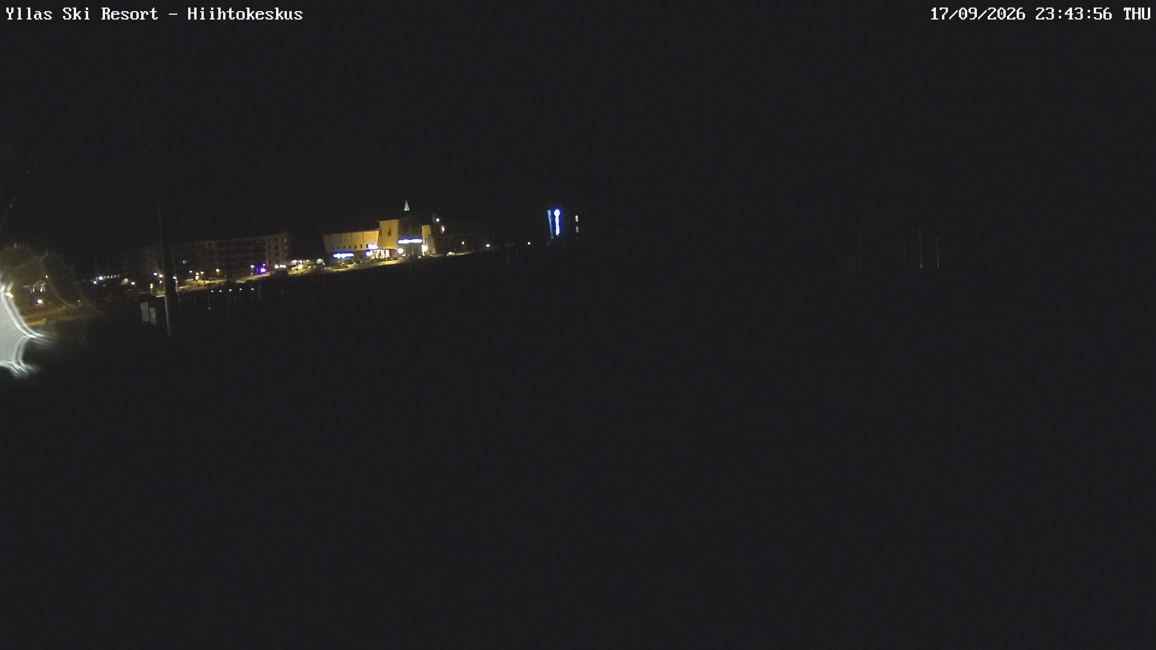 Ylläs Ski Centre South snow cam captured at 17 September 2026 at 11:49 pm GMT+3