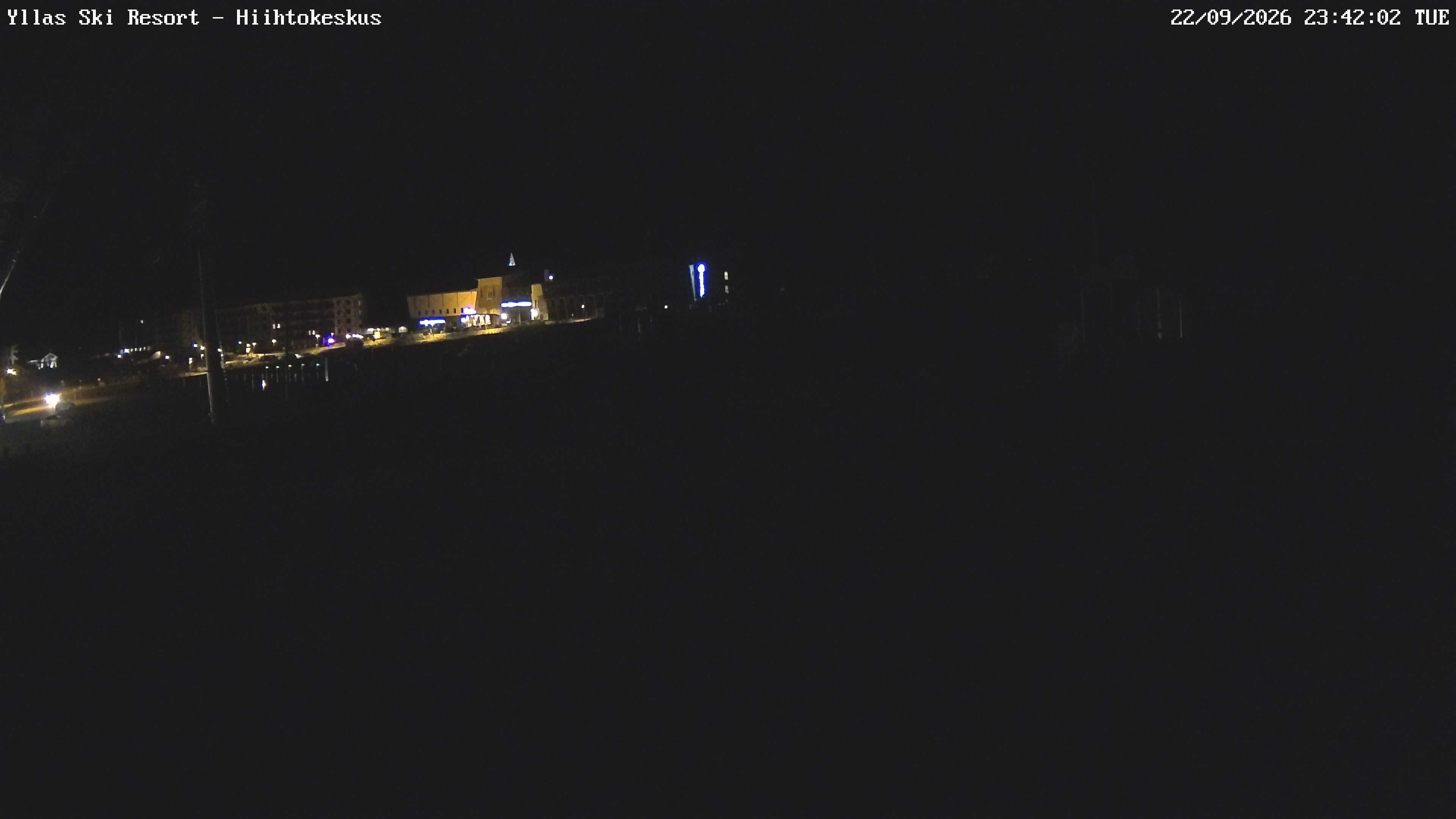 Ylläs Ski Centre South snow cam captured at 22 September 2026 at 11:47 pm GMT+3