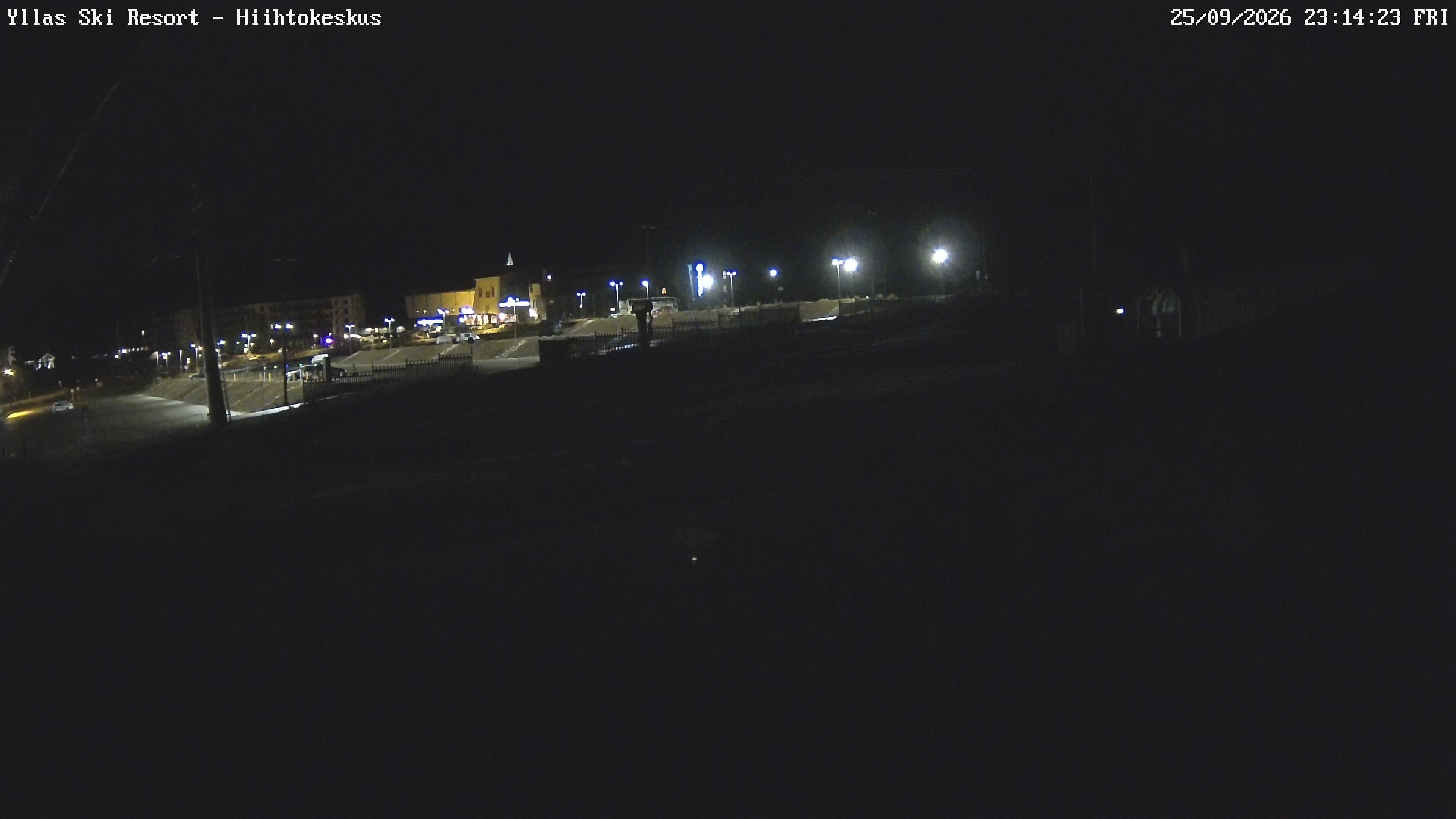 Ylläs Ski Centre South snow cam captured at 25 September 2026 at 11:20 pm GMT+3
