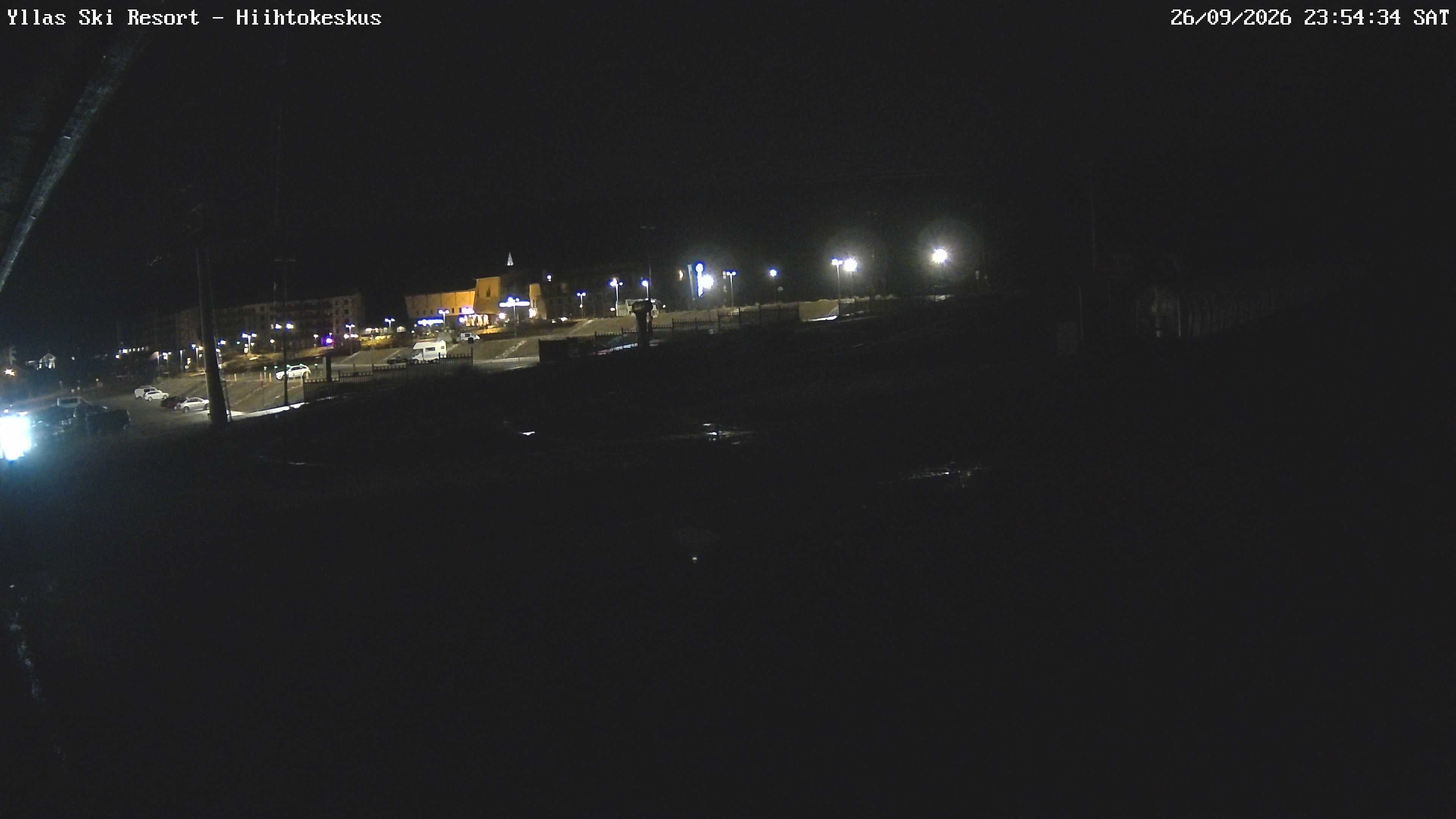 Ylläs Ski Centre South snow cam captured at 26 September 2026 at 11:55 pm GMT+3