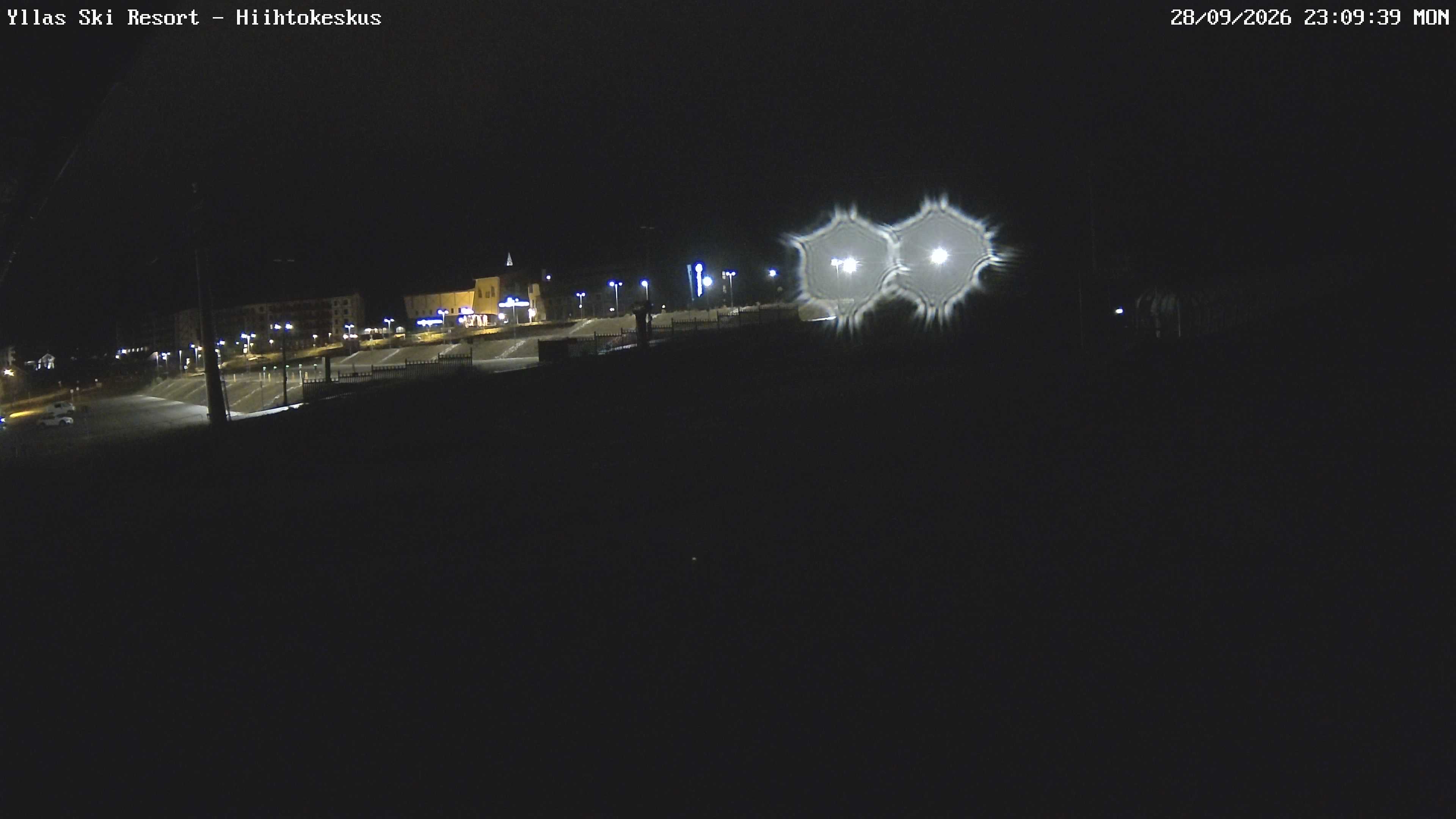 Ylläs Ski Centre South snow cam captured at 28 September 2026 at 11:14 pm GMT+3