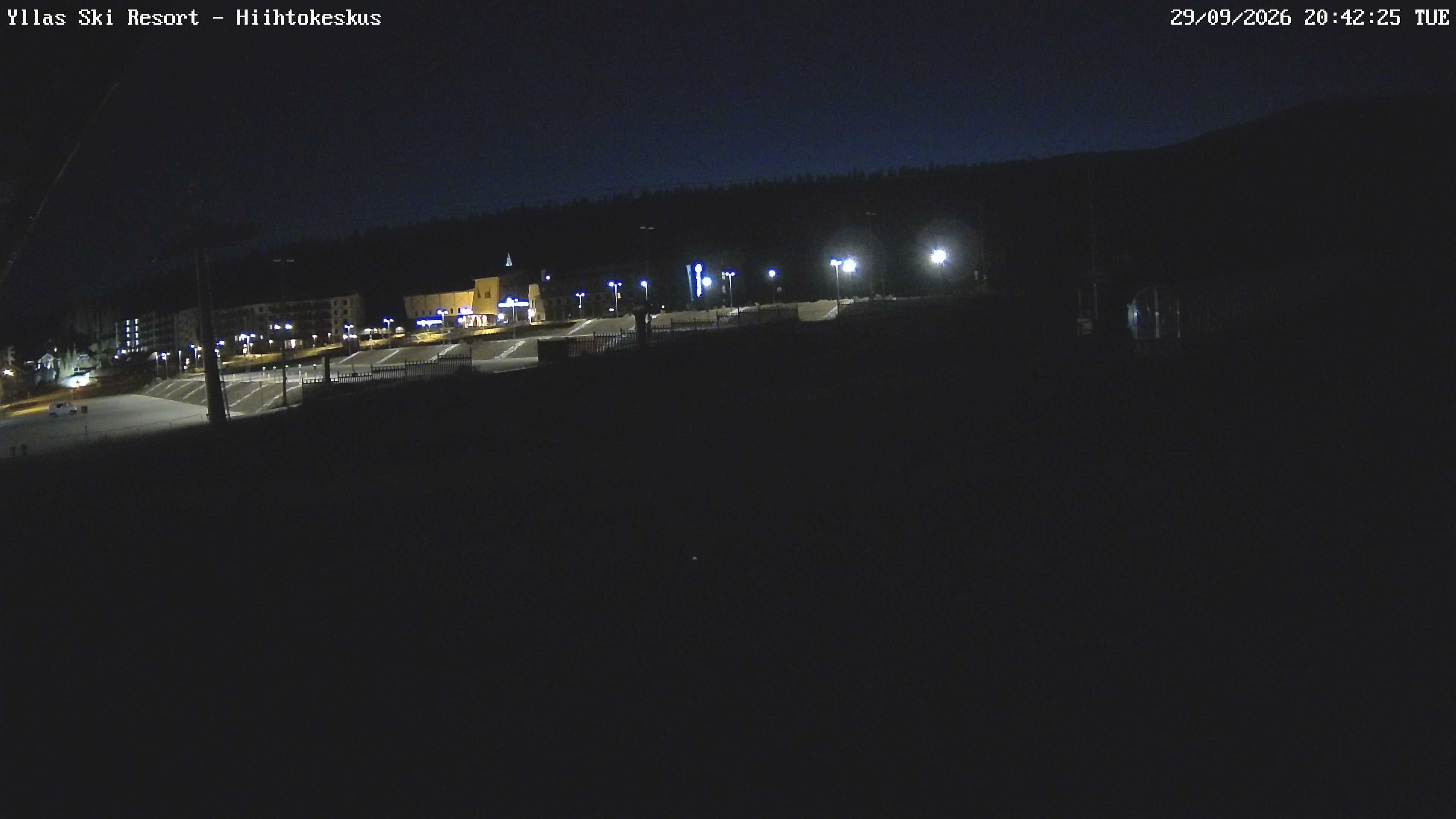 Ylläs Ski Centre South snow cam captured at 29 September 2026 at 8:51 pm GMT+3