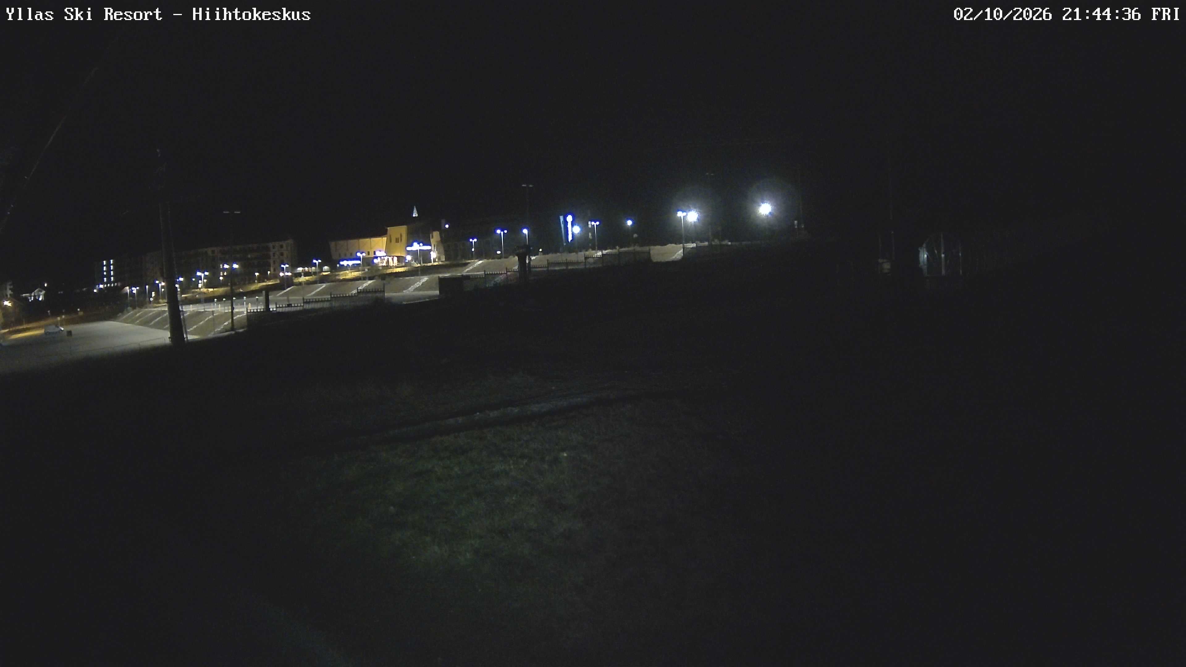 Ylläs Ski Centre South snow cam captured at 2 October 2026 at 9:45 pm GMT+3