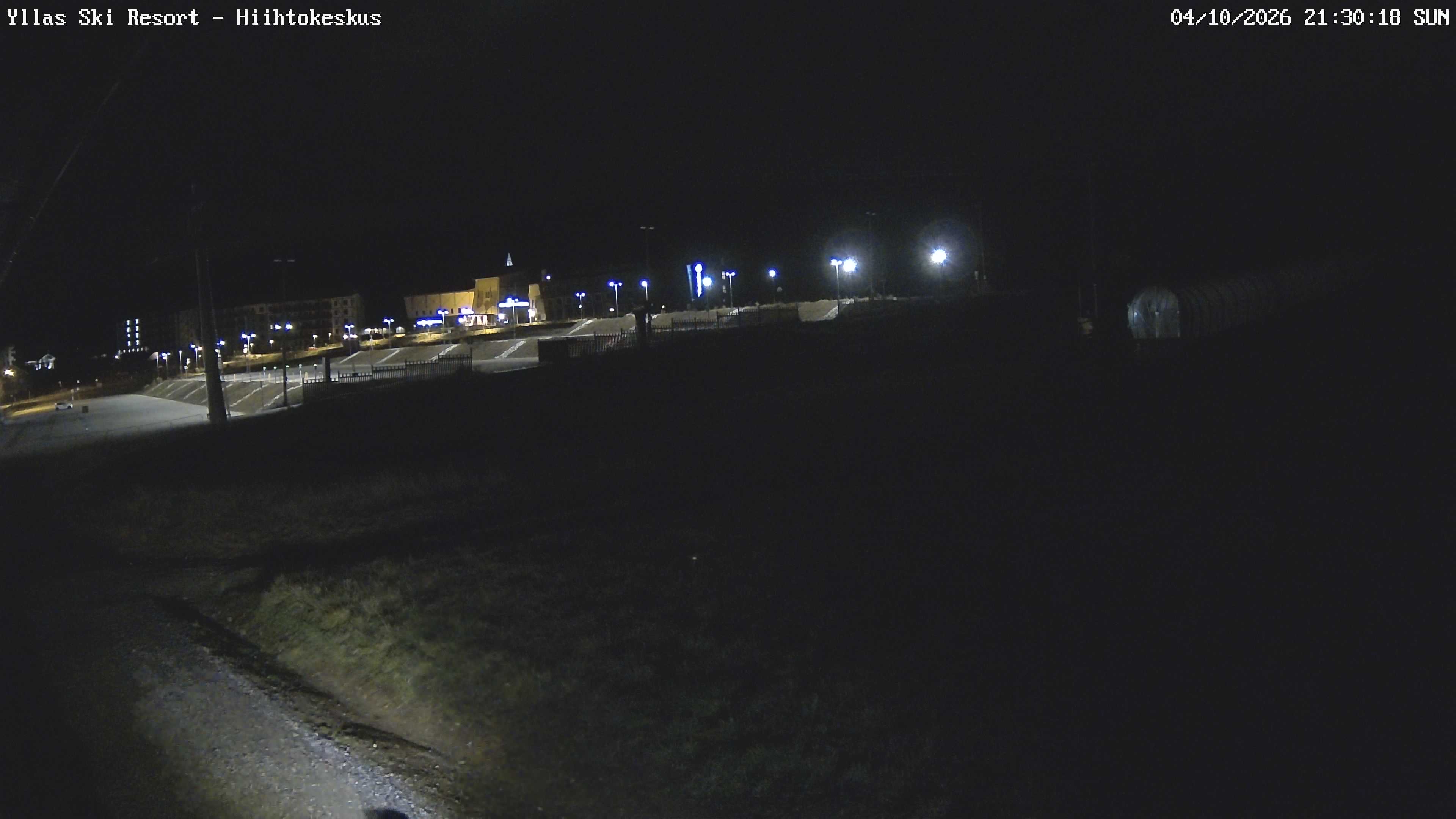 Ylläs Ski Centre South snow cam captured at 4 October 2026 at 9:38 pm GMT+3