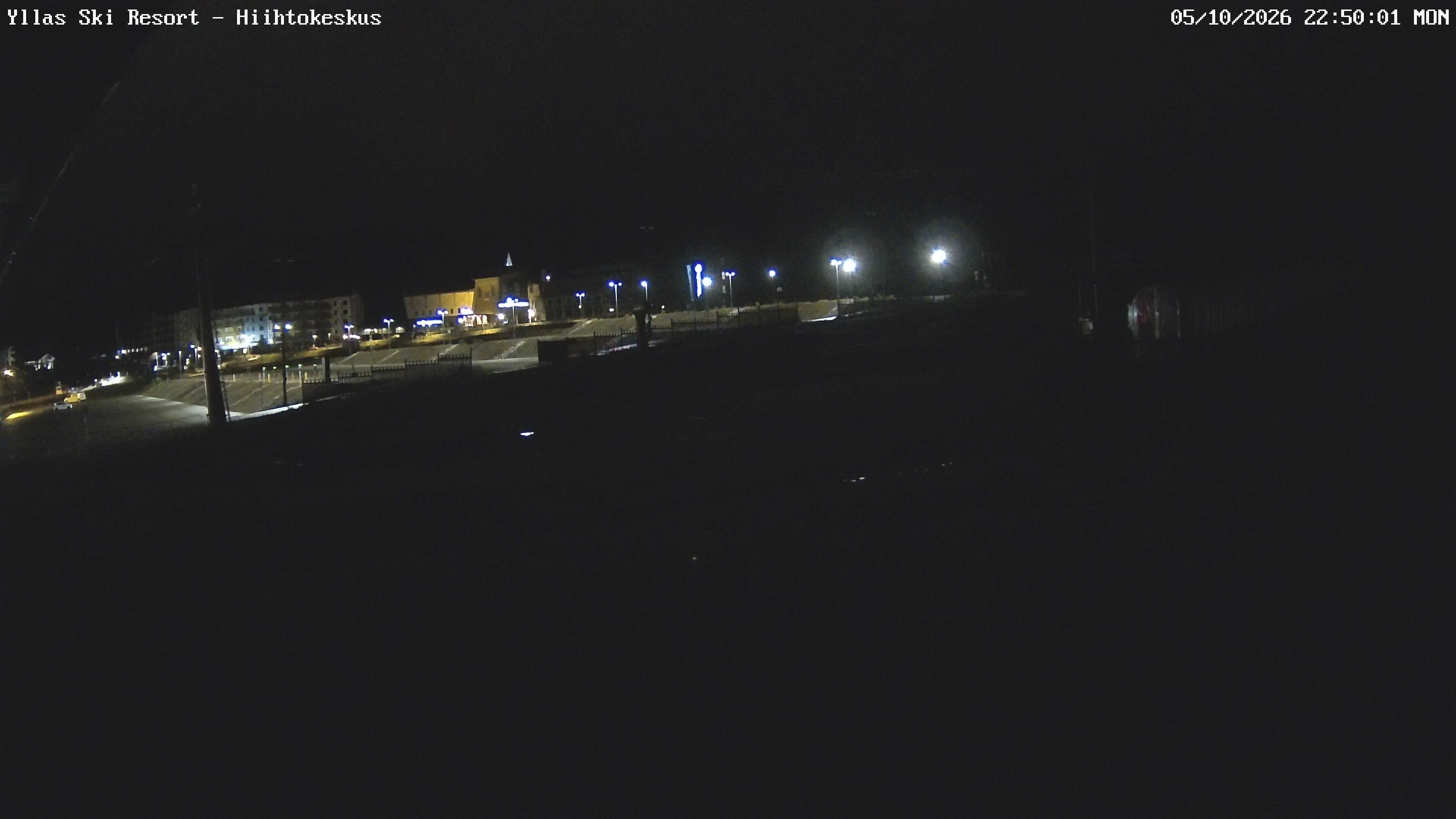 Ylläs Ski Centre South snow cam captured at 5 October 2026 at 10:57 pm GMT+3