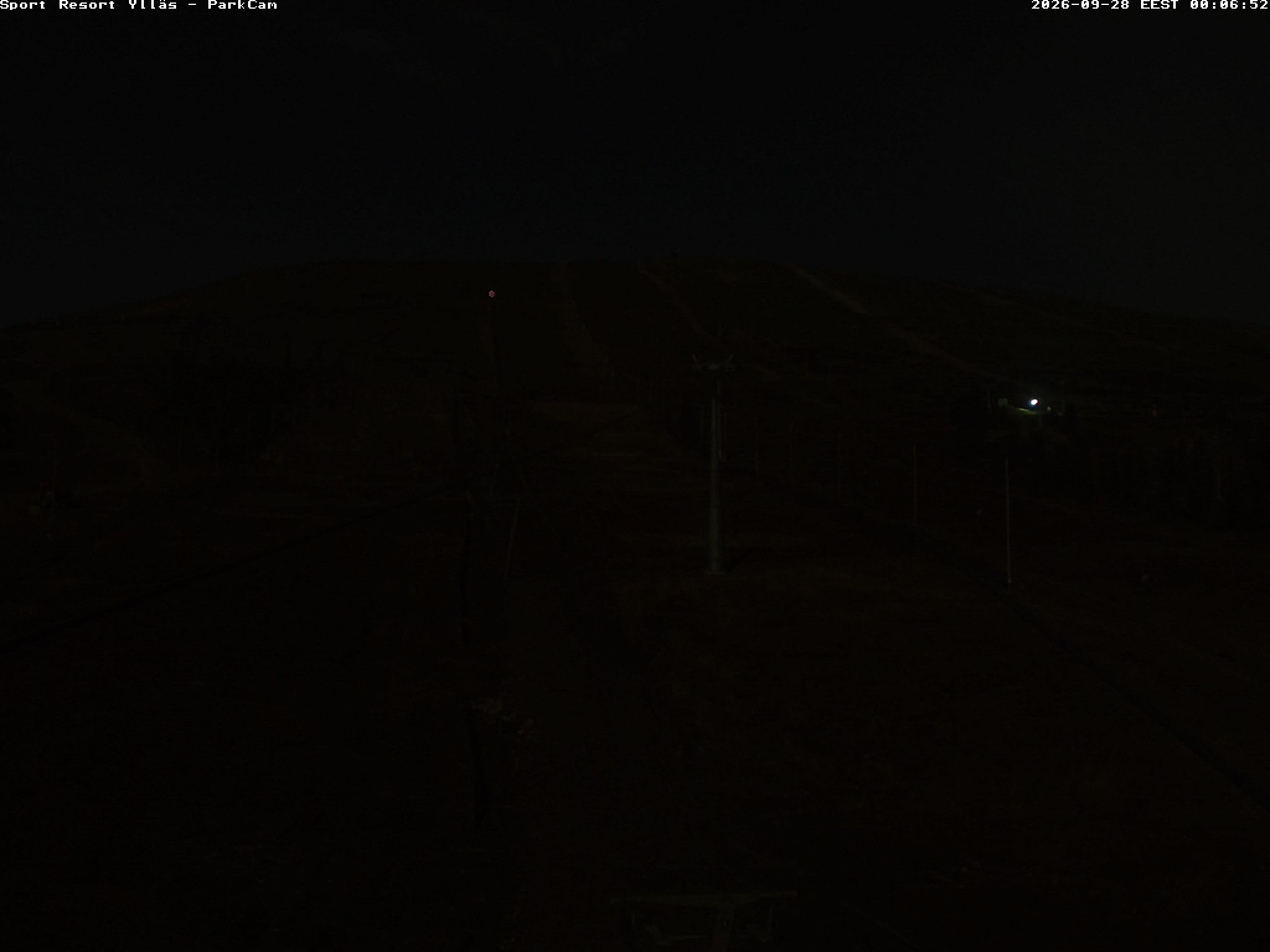 Ylläs Park Camera South snow cam captured at 27 September 2026 at 11:55 pm GMT+3