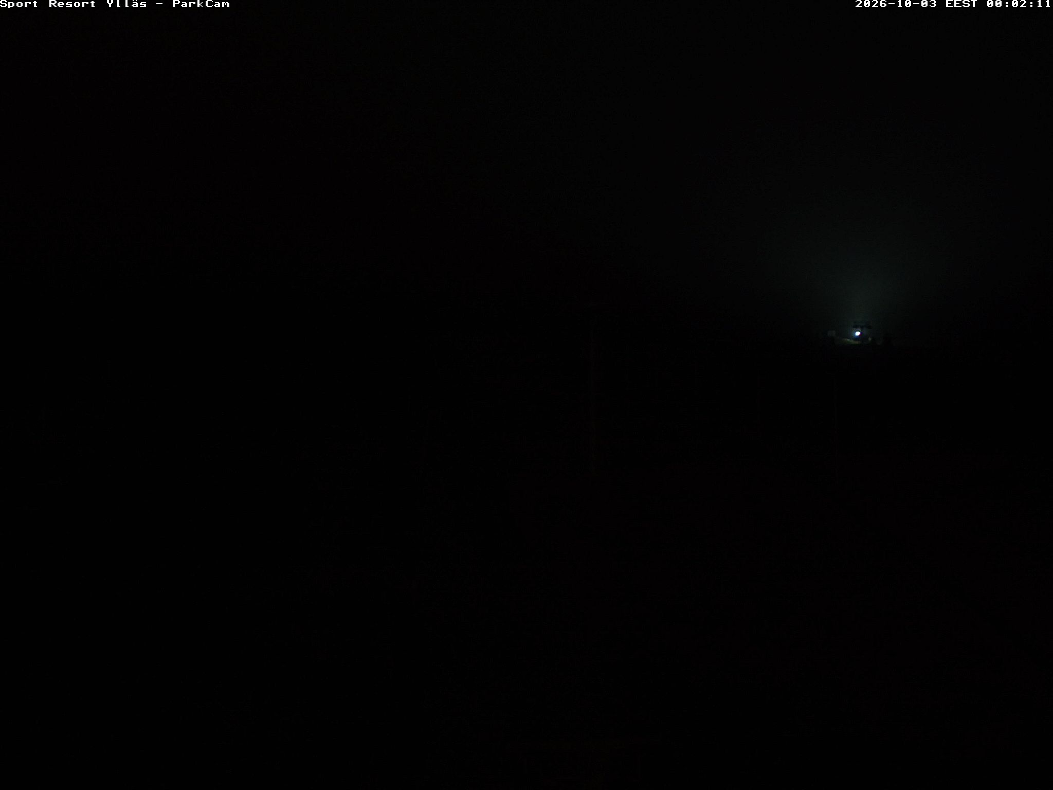 Ylläs Park Camera South snow cam captured at 2 October 2026 at 11:50 pm GMT+3