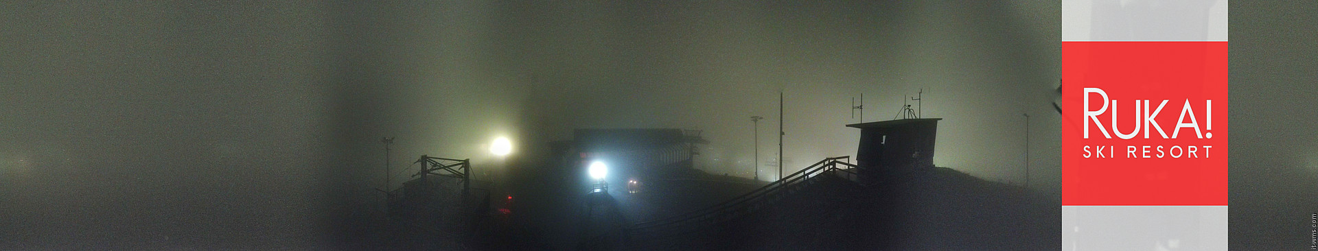 Ruka Ruka Summit 360 snow cam captured at 13 September 2026 at 11:34 pm GMT+3