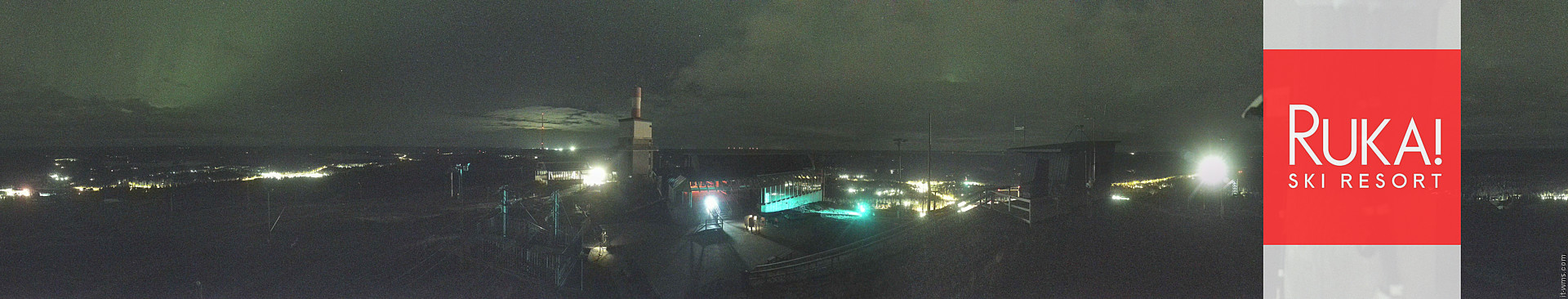 Ruka Ruka Summit 360 snow cam captured at 14 September 2026 at 11:41 pm GMT+3