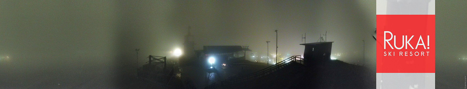 Ruka Ruka Summit 360 snow cam captured at 16 September 2026 at 11:34 pm GMT+3