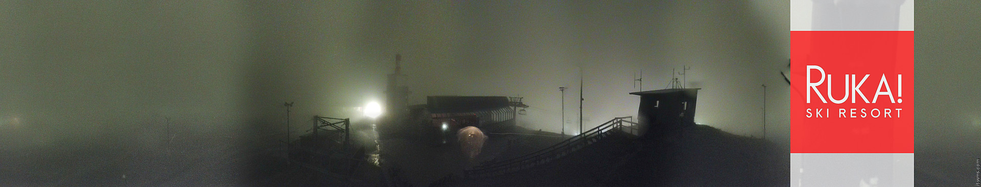 Ruka Ruka Summit 360 snow cam captured at 20 September 2026 at 11:32 pm GMT+3