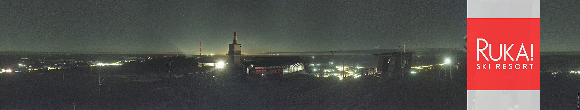 Ruka Ruka Summit 360 snow cam captured at 22 September 2026 at 11:33 pm GMT+3