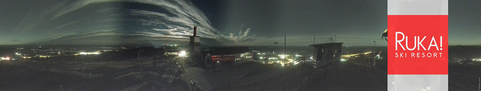 Ruka Ruka Summit 360 snow cam captured at 23 September 2026 at 11:34 pm GMT+3