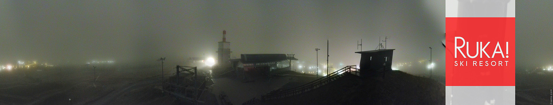 Ruka Ruka Summit 360 snow cam captured at 26 September 2026 at 11:40 pm GMT+3