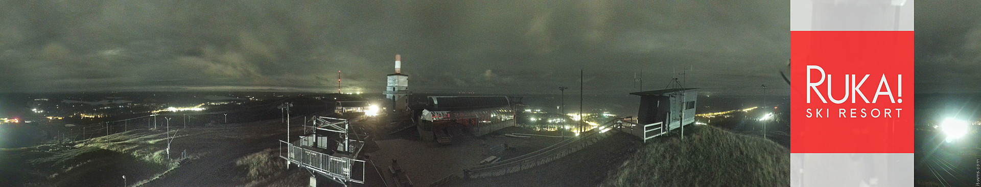 Ruka Ruka Summit 360 snow cam captured at 28 September 2026 at 11:33 pm GMT+3