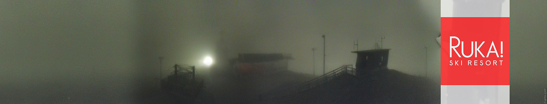 Ruka Ruka Summit 360 snow cam captured at 1 October 2026 at 11:43 pm GMT+3