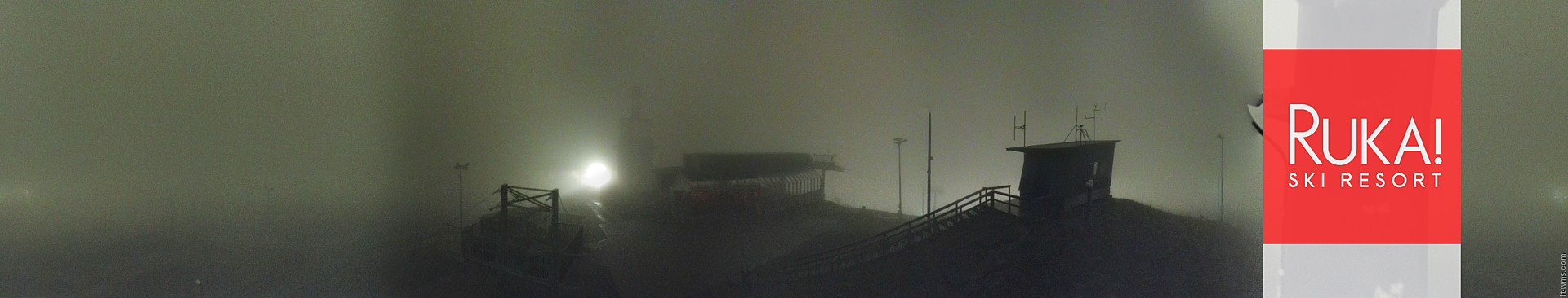 Ruka Ruka Summit 360 snow cam captured at 3 October 2026 at 11:36 pm GMT+3
