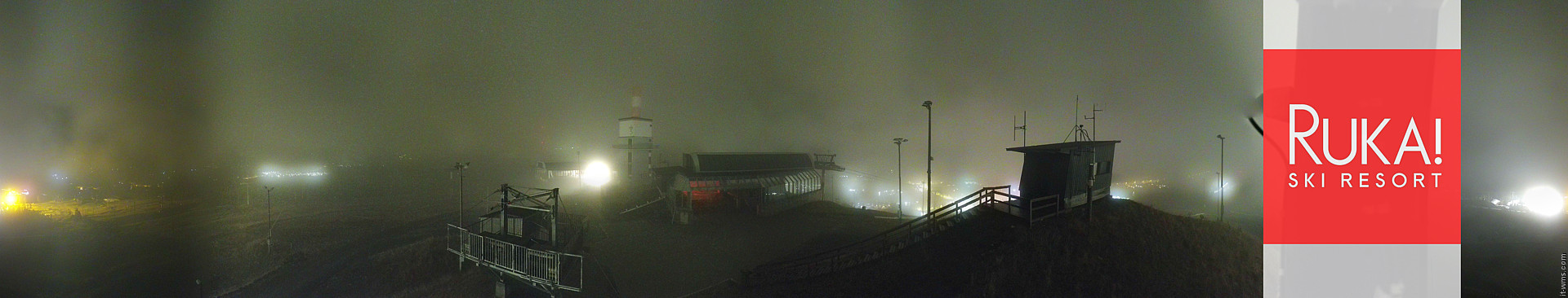 Ruka Ruka Summit 360 snow cam captured at 4 October 2026 at 11:32 pm GMT+3