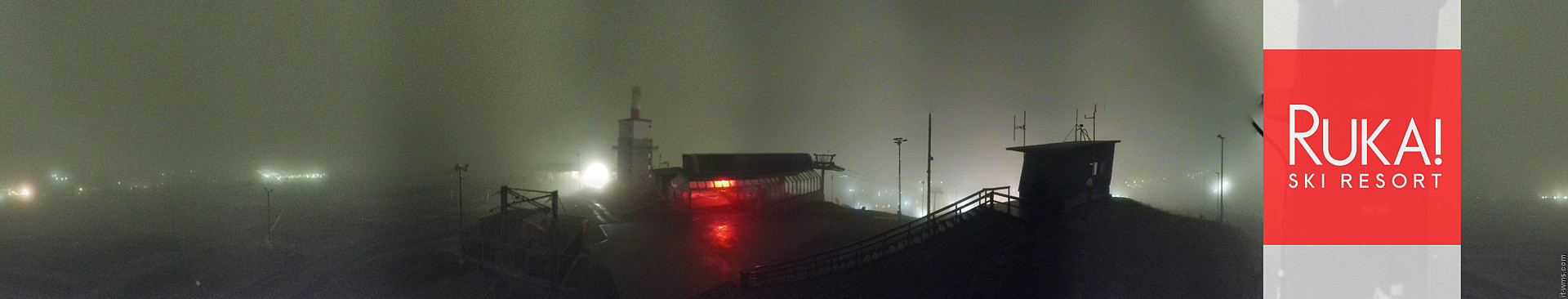 Ruka Ruka Summit 360 snow cam captured at 5 October 2026 at 11:37 pm GMT+3