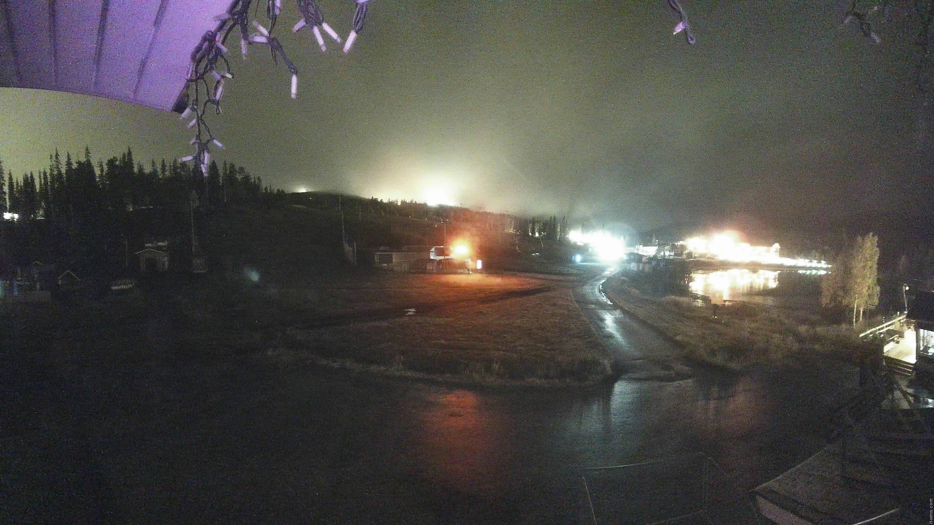 Ruka Vuosseli snow cam captured at 13 September 2026 at 11:01 pm GMT+3