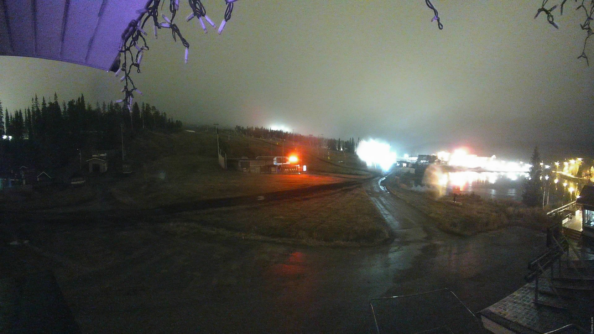 Ruka Vuosseli snow cam captured at 1 October 2026 at 11:14 pm GMT+3