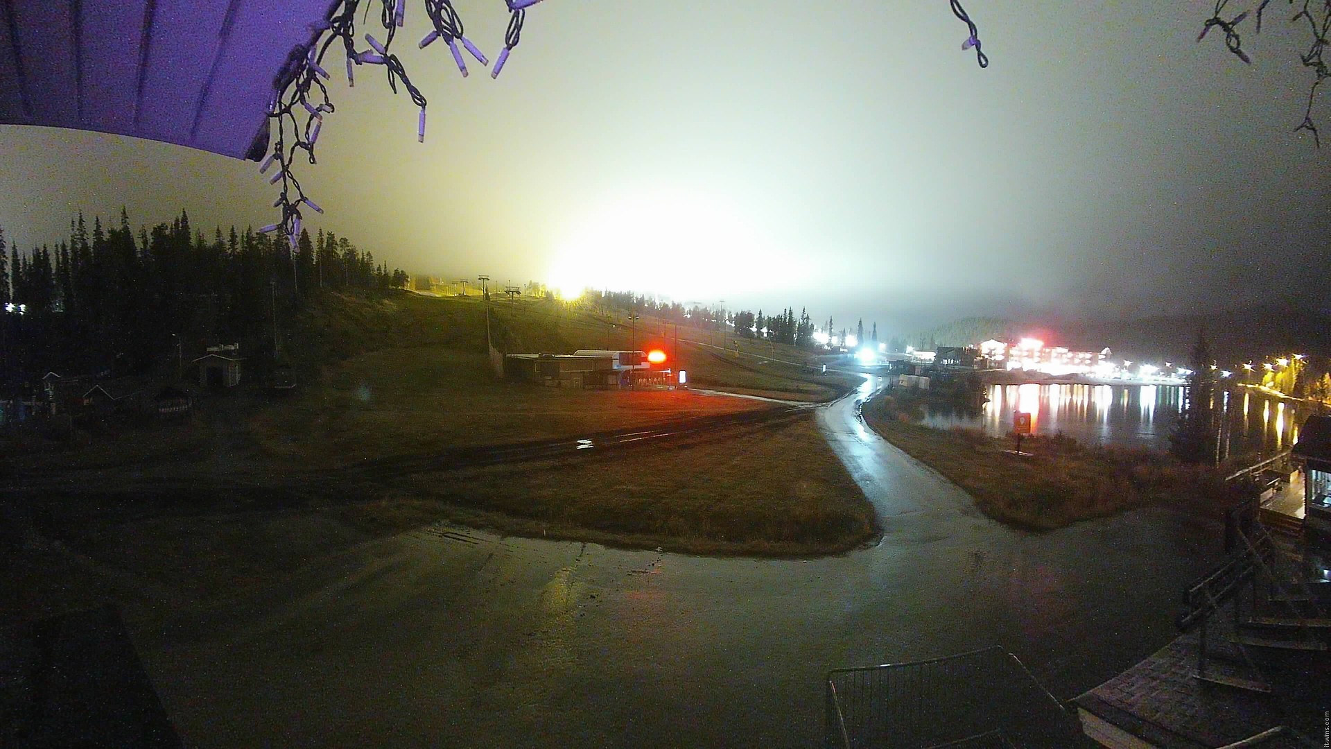 Ruka Vuosseli snow cam captured at 3 October 2026 at 11:04 pm GMT+3