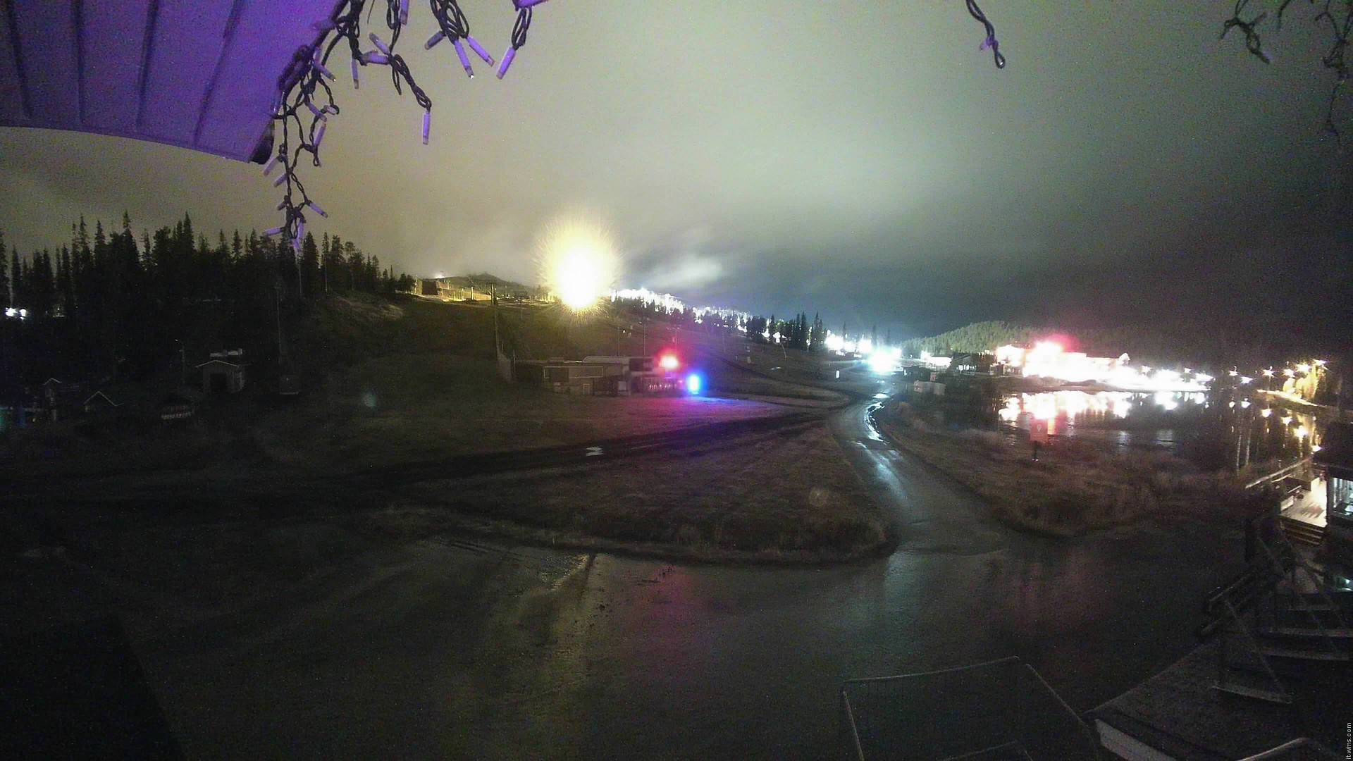 Ruka Vuosseli snow cam captured at 4 October 2026 at 11:01 pm GMT+3