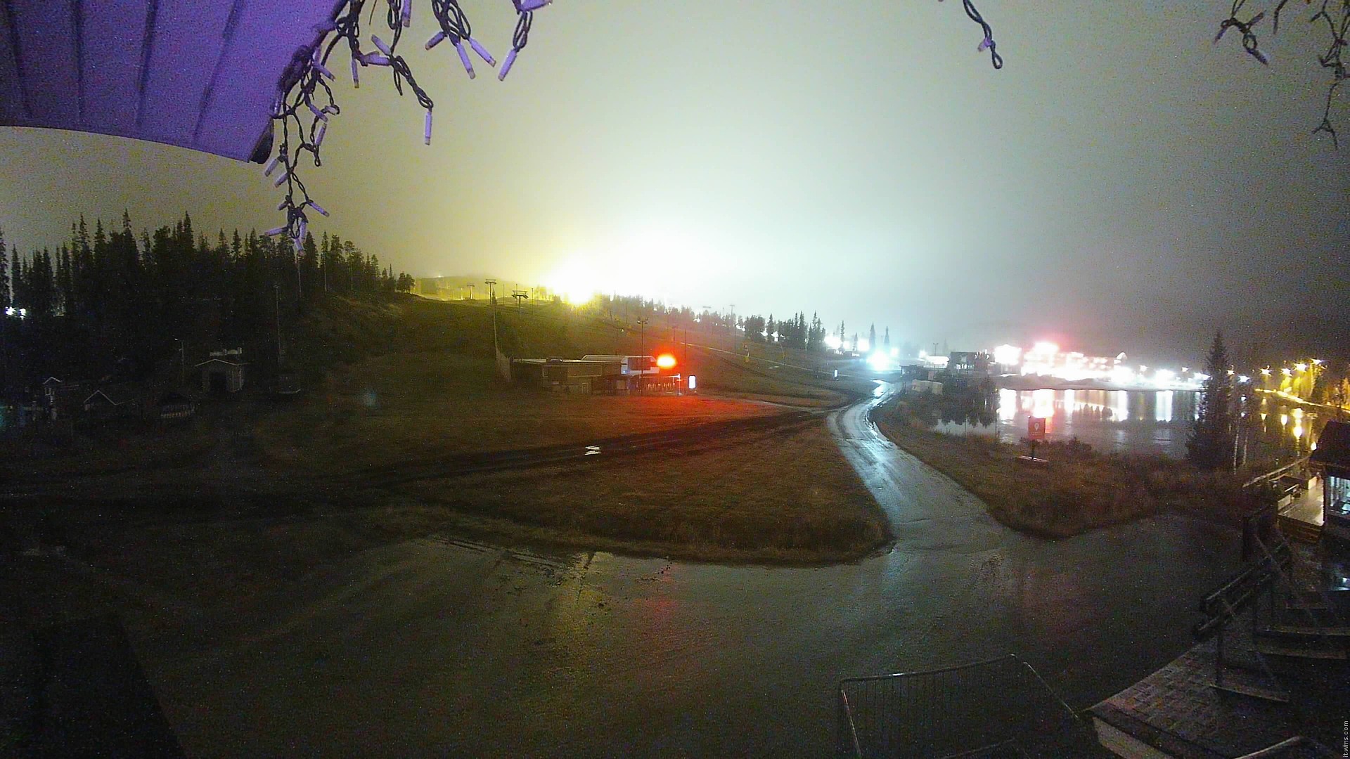Ruka Vuosseli snow cam captured at 5 October 2026 at 11:02 pm GMT+3