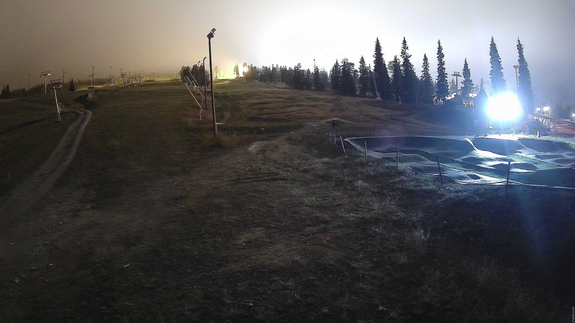 Ruka Ruka Park Junior snow cam captured at 3 October 2026 at 11:03 pm GMT+3