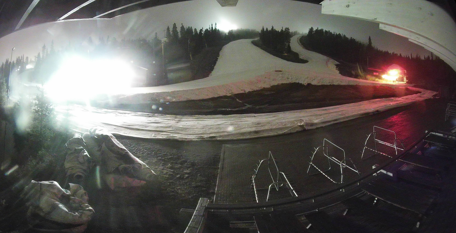 Ruka Saarua Taukotupa snow cam captured at 1 October 2026 at 11:14 pm GMT+3