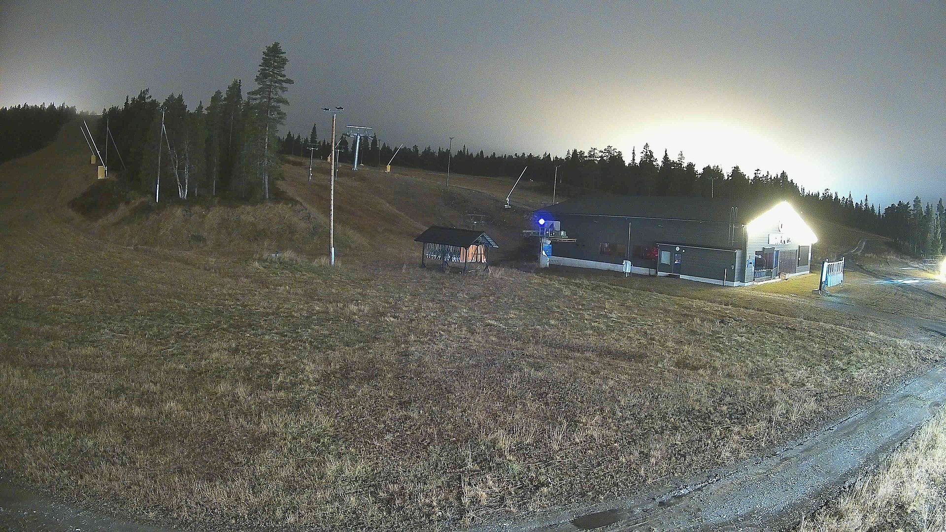 Ruka Masto Slopes snow cam captured at 3 October 2026 at 11:03 pm GMT+3