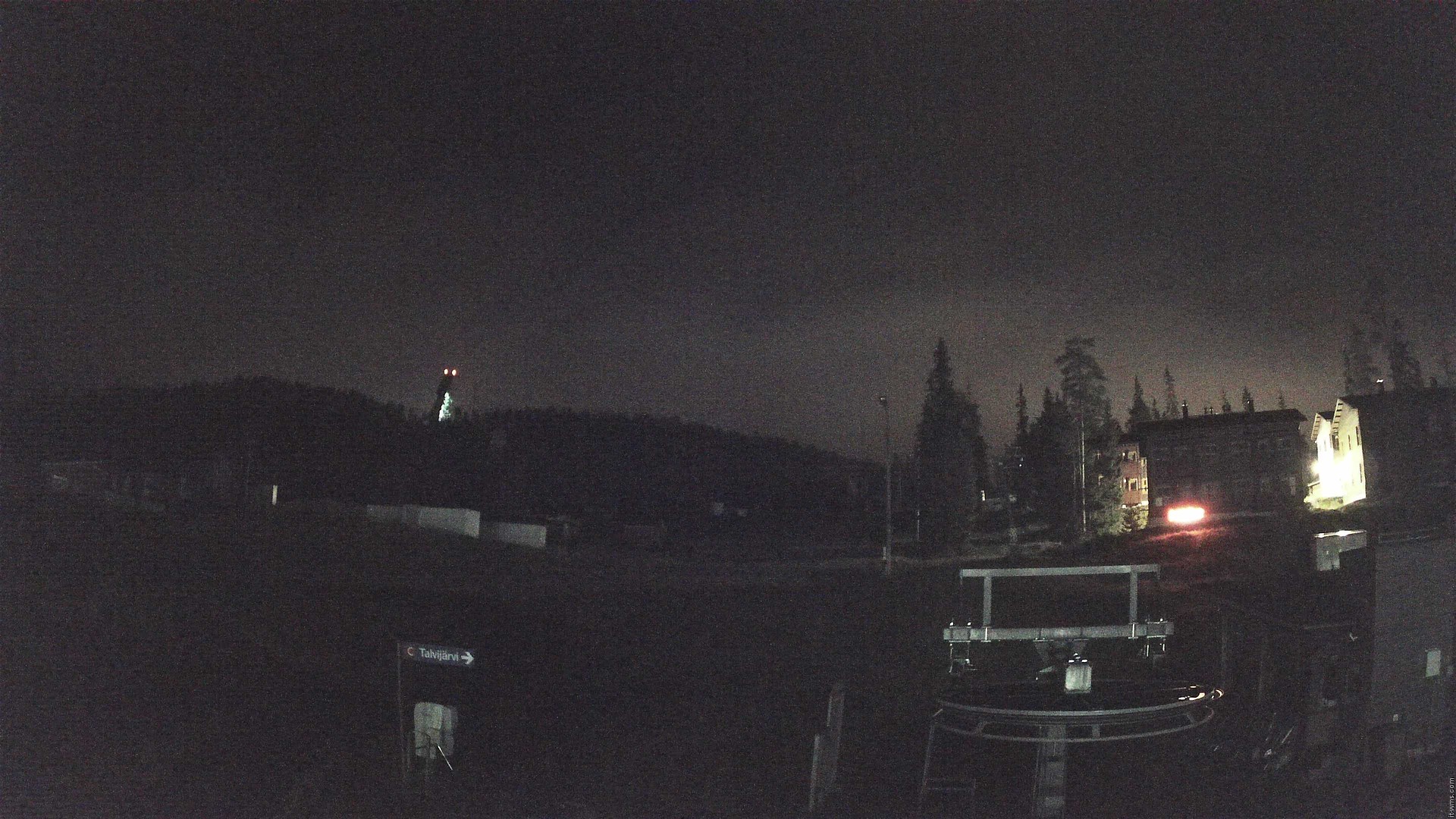 Ruka Talvijärvi snow cam captured at 13 September 2026 at 11:01 pm GMT+3