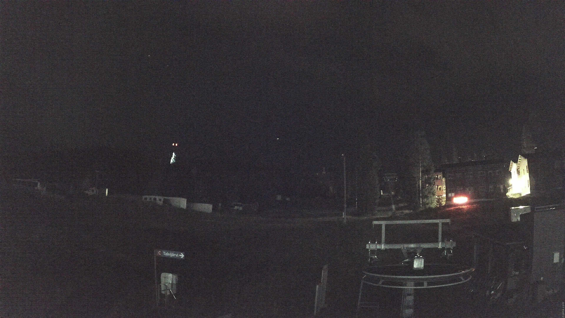 Ruka Talvijärvi snow cam captured at 14 September 2026 at 11:09 pm GMT+3