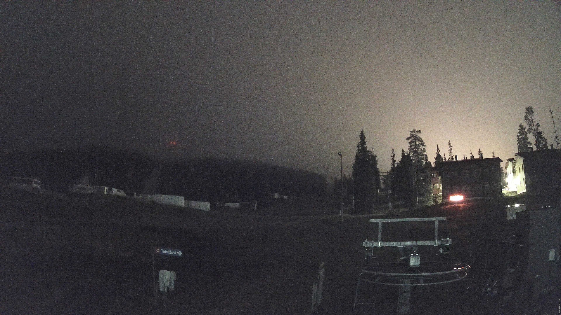 Ruka Talvijärvi snow cam captured at 17 September 2026 at 11:03 pm GMT+3