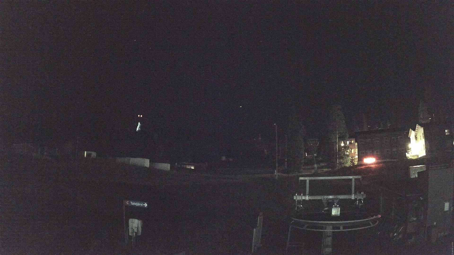 Ruka Talvijärvi snow cam captured at 18 September 2026 at 11:04 pm GMT+3