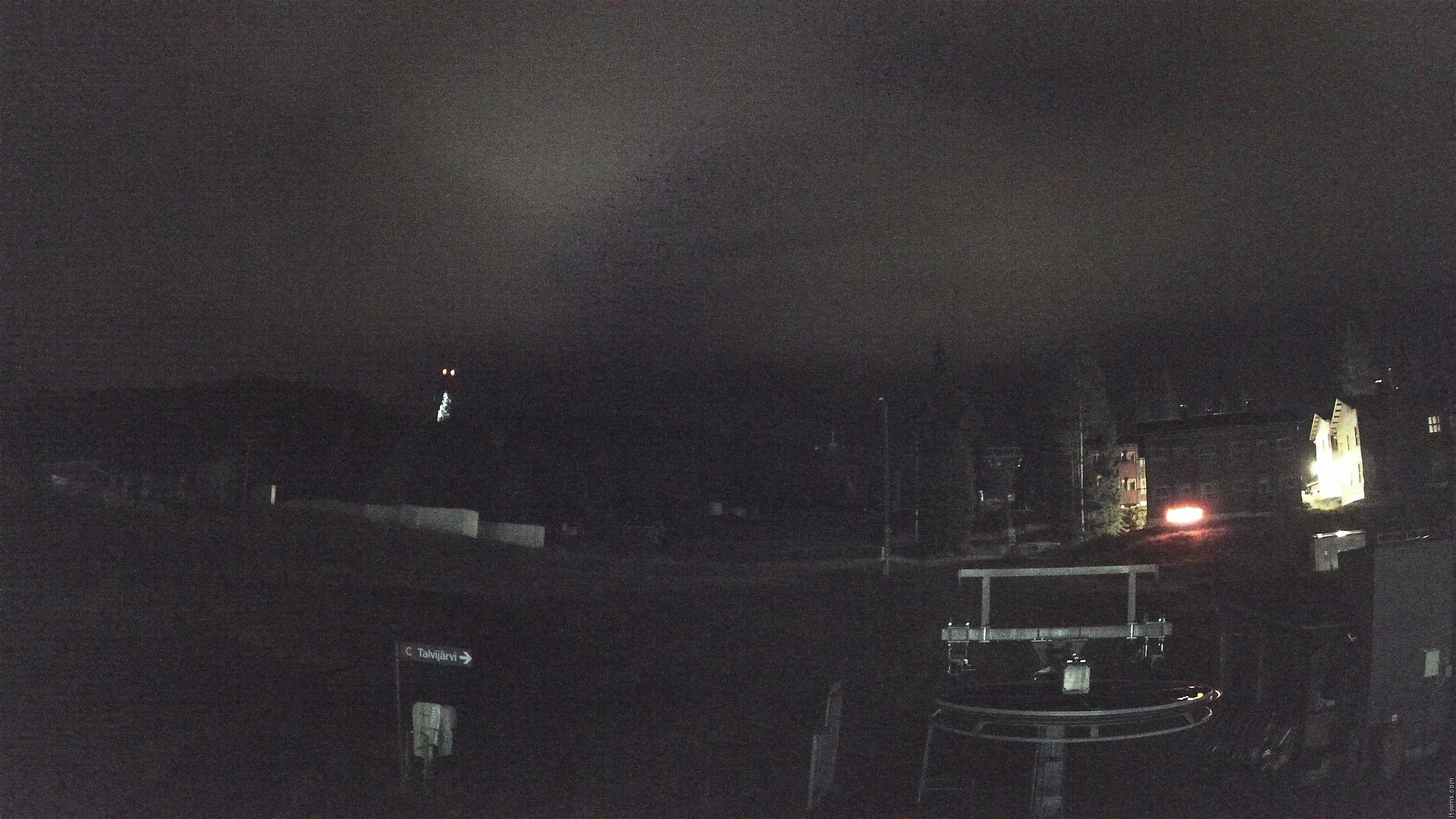 Ruka Talvijärvi snow cam captured at 19 September 2026 at 11:10 pm GMT+3