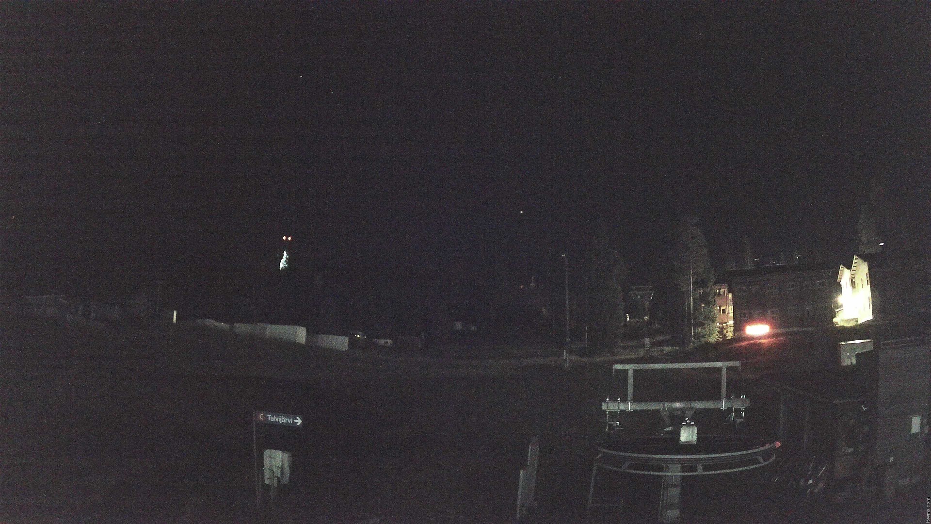 Ruka Talvijärvi snow cam captured at 21 September 2026 at 11:11 pm GMT+3