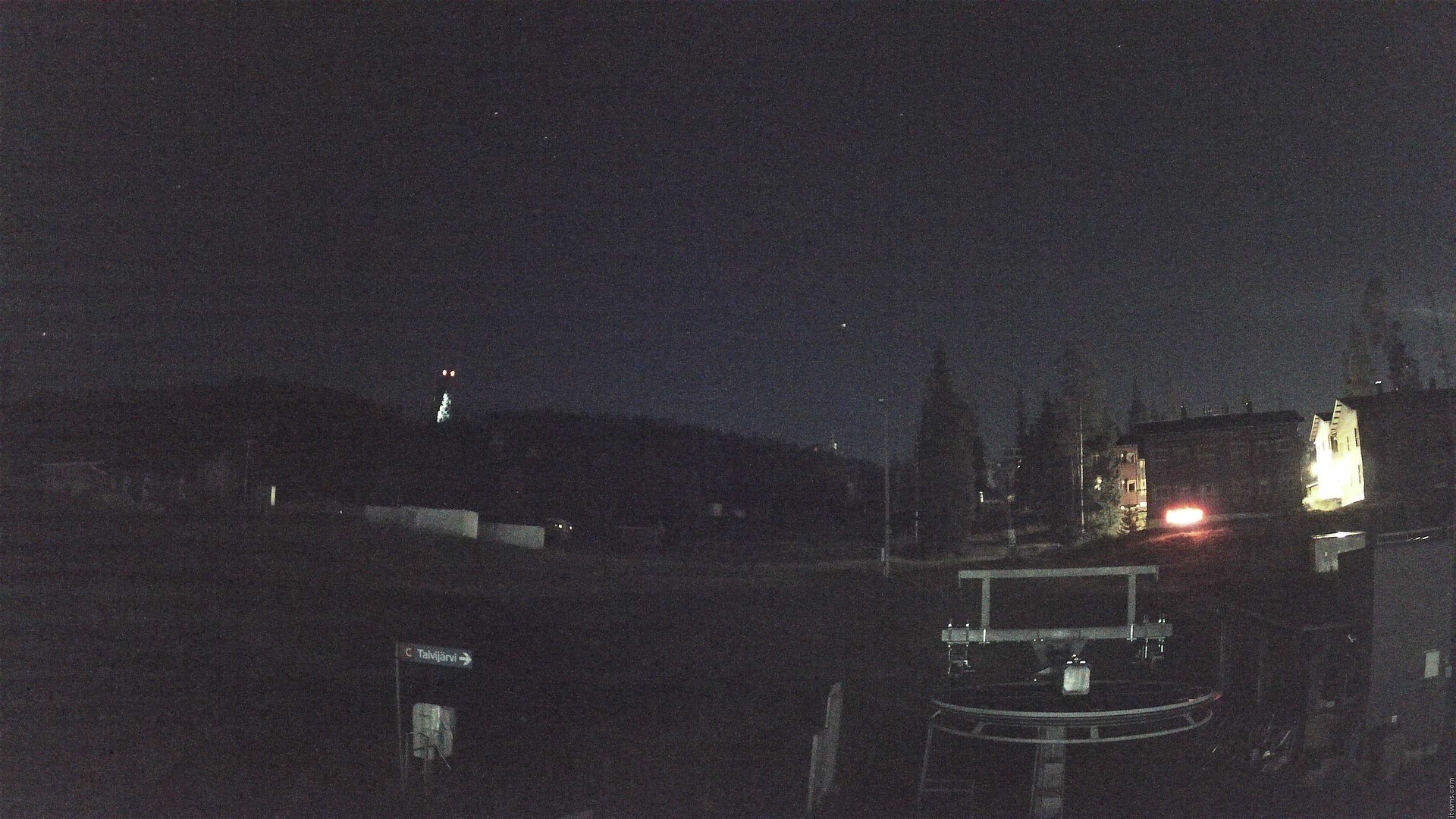 Ruka Talvijärvi snow cam captured at 23 September 2026 at 11:01 pm GMT+3