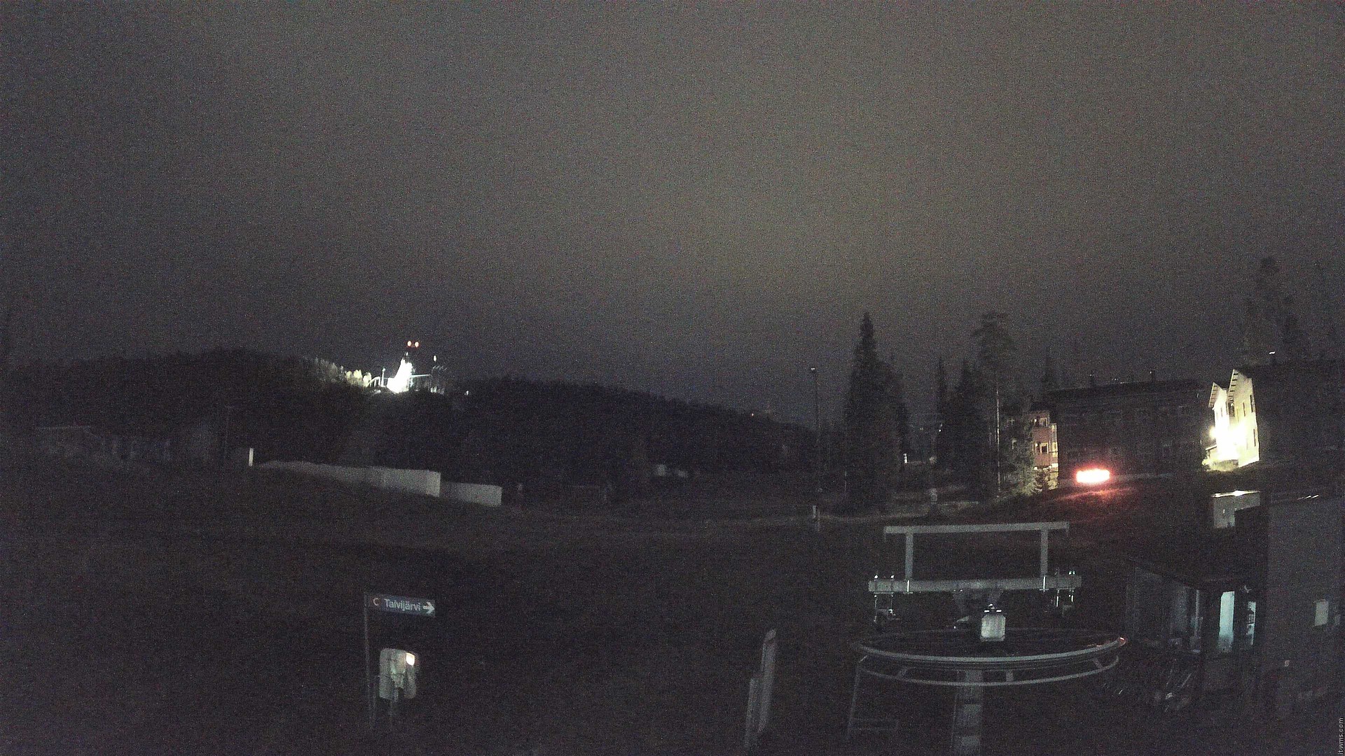 Ruka Talvijärvi snow cam captured at 25 September 2026 at 11:06 pm GMT+3