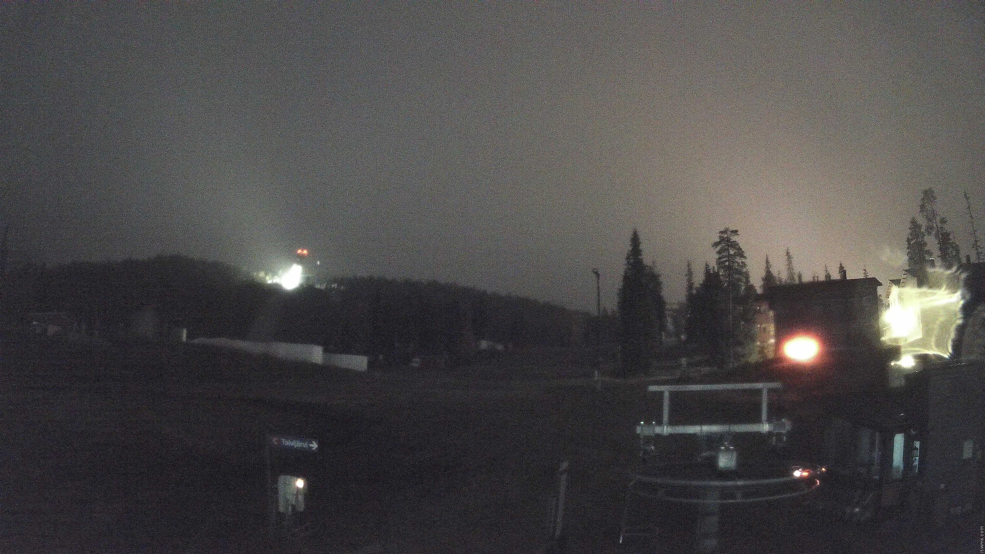 Ruka Talvijärvi snow cam captured at 26 September 2026 at 11:07 pm GMT+3