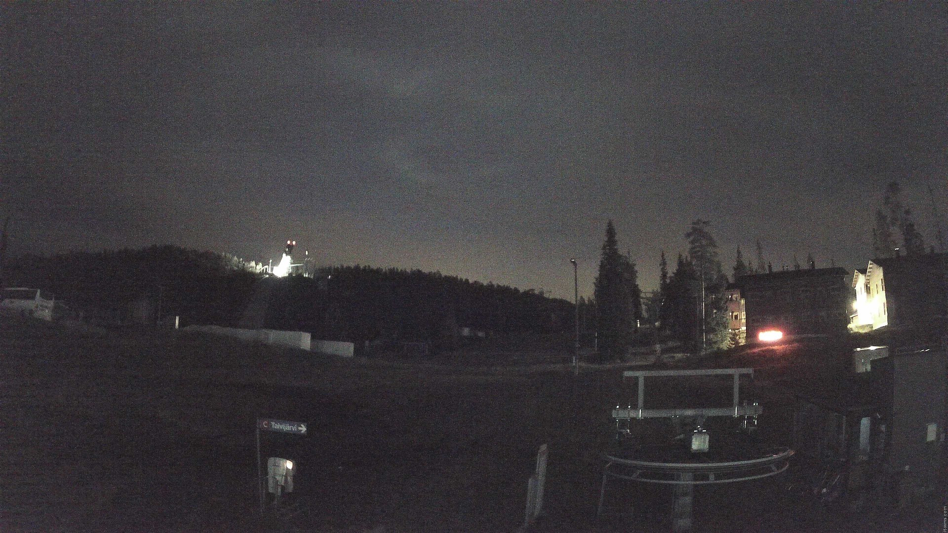 Ruka Talvijärvi snow cam captured at 28 September 2026 at 11:11 pm GMT+3