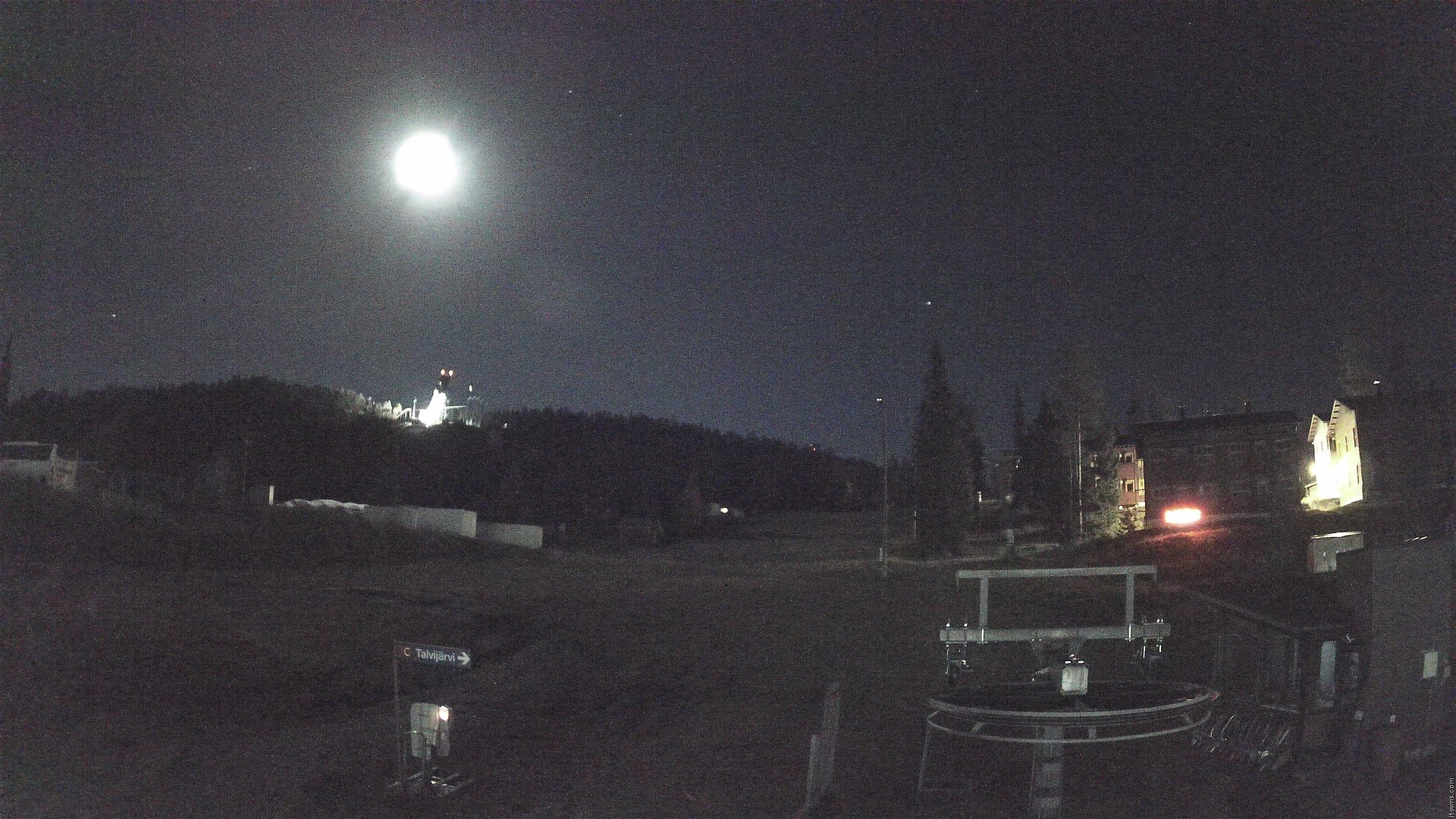 Ruka Talvijärvi snow cam captured at 29 September 2026 at 11:04 pm GMT+3