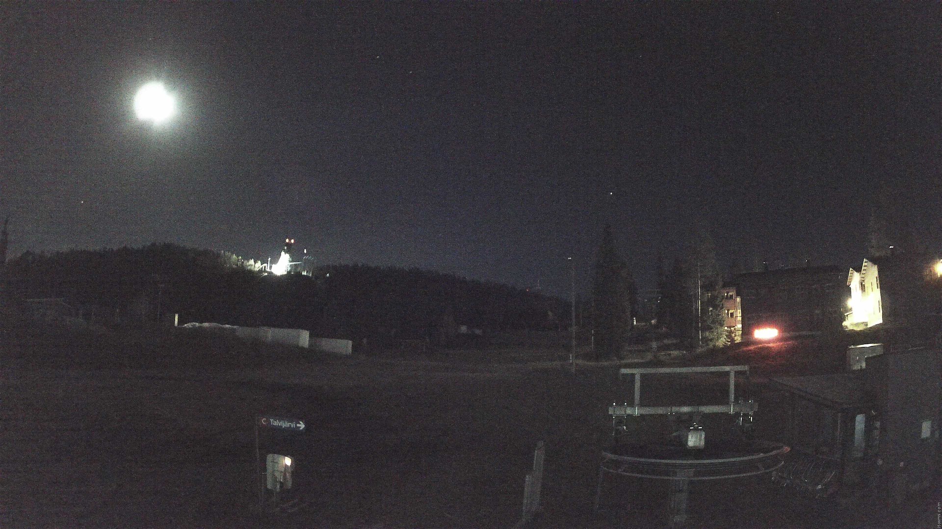 Ruka Talvijärvi snow cam captured at 30 September 2026 at 11:07 pm GMT+3