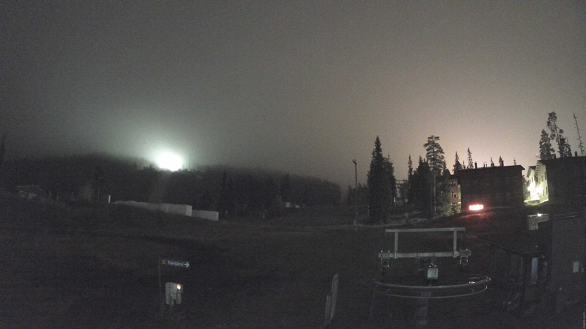 Ruka Talvijärvi snow cam captured at 1 October 2026 at 11:14 pm GMT+3